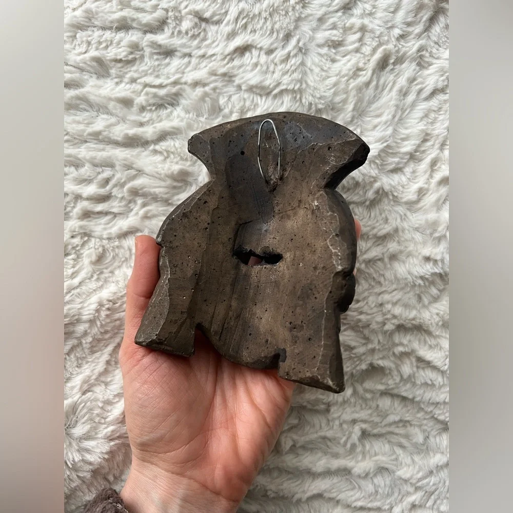 Authentic Mayan Aztec Warrior Mask artifact carved stone from Mexico rare EUC - Picture 8 of 9